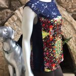 Kut From The Kloth  Paisley Lace Multicolor Sleeveless Top Women's Size Small Photo 3