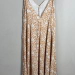 RESA Floral Tent Midi Slip Dress Women's Small Tan White Backless Party Revolve Photo 7