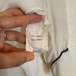 L'Agence Tegan Ivory & Black Silk Blouse Photo 10