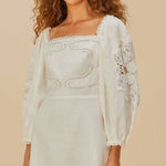 Farm Rio White Embroider Mini Dress Photo 0