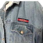 Disney Womens Walt World Vintage Y2K Retro Flag Patriotic Denim Jean Jacket XXL Photo 1