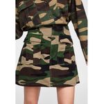 ZARA NWT  cargo mini skirt camouflage Large Photo 1