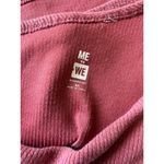 Me to We  Red One Shoulder Long Sleeve Crop Top Photo 4