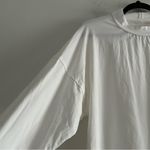 Free People  Heater Slouchy Oversized Mock Neck Long Sleeve Tee White Size Small Photo 4