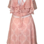 Disney Beauty & the Beast Pink Floral Dress Medium Flowy Coquette Fairy Dainty Photo 0