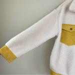 JODIFL  Contrast Corduroy Trimmed Button Up Sherpa Jacket Size S Cabincore Photo 4