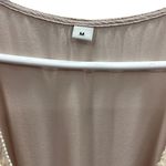 Bohemian Deep V Neck Tassel Lace Accent Sleeveless Lightweight Dress Medium Pink Photo 12