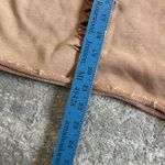 POL  Hoodie Sweatshirt Womens Medium Peach Tan Oversized Crop Boho Ripped Photo 10