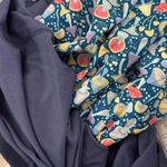 SHEIN X Navy Blue Mushroom Print Contrast Hem Dress 2XL NWT Size XXL Photo 7