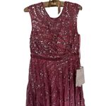 Mac Duggal  CAP SLEEVE EMBELLISHED EVENING GOWN size 8 Plum NEW $598 Photo 10