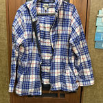 L.L. Bean Blue and White Plaid Jacket EUC Size 2X Photo 0