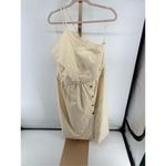 Banana Republic Dress Women Ivory Midi Button Front Size 18 Old Money Yacht Photo 5