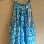 Crown & Ivy  small blue elephant tank top Photo 0