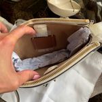 Coach Authentic  1941 Pebbled metallic gold leather 2 zip/Snap/Turnlock Crossbody Photo 13