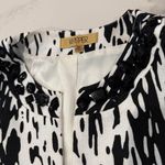 Kasper A Line Dress w/ Jacket White/Black Abstract Women's 14 Embellished Neck Black Photo 8