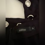 LF  Black Cutout Romper with Silver Grommets Photo 4