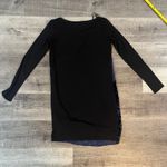 Hale Bob  Elisa Beaded Velvet Burnout Long Sleeve Dress in Blue Photo 1