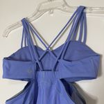 Lululemon blue cutout workout yoga strappy tank top Size 4 Photo 2