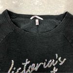 Victoria's Secret Victoria’s Secret charcoal sweater small sequins distressed Photo 2