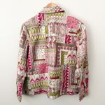 DRAPERS & DAMONS | Vintage BikerJacket Paisley Floral Boho Patchwork | Medium Pink Photo 4