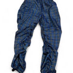 Love j  Women's‎ Blue Plaid Jogger Pants Size 3X Polyester Photo 0