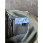 Closet‎ London Olive Green High Neck Wrap Skirt Mini Dress Size 4 Photo 7