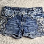 Miss Me  Blue Jean Shorts with Embellishments Photo 0