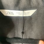 ZARA seashells linen black embellished midi dress size XS has pockets vacation Photo 6