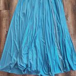 Retrofête Retrofete Tova Dress in Aqua Blue Size Large NWT Metallic Sleeveless V Neck Photo 5
