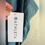 Athleta  NWT Swing Forward pleated tank, size 1X turquoise and black, vneck Photo 1