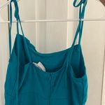 Urban Renewal Urban Outfitters Renewal eco linen ruched mini dress turquoise  Photo 2