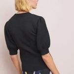 Anthropologie EUC Moth Connelly Puff Short Sleeve Black Sweater Large Photo 3