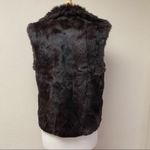 Adrienne Landau  Rabbit Fur Vest in Brown Size S Photo 5