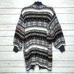 POL Knit Cardigan Sweater Green Size Small Snowflake Chenille Boho Photo 1