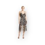 TALULAH new Maison  𑁍 Playful Flounce Ruffled Chiffon Dress 𑁍 Floral Print 𑁍 S Photo 1