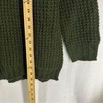 H&M Divided Turtle Neck Pullover Sweater Waffle Knit Women’s Small Green Photo 4