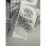 J.Crew Top Women SMALL Purple White Striped Short Sleeve Smocked Cropped Photo 4