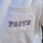 Woman’s (juniors) Love Peace & Lazy Days FAITH Crop Top Sz L Spiritual Wear Purple Size L Photo 1