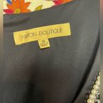 Nipon Boutique Sleeveless Black Dress with Diamond & Pearl Design Crewneck Sz 14 Photo 2
