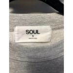 NWT Soul By SoulCycle Unisex Sam Classic Crew Neck Sweatshirt Soul Logo Small Gray Photo 3