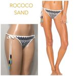 ROCOCO SAND side tie bikini bottoms. NWT Black Size L Photo 1