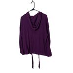 Torrid  Tie Front Hoodie Cardigan Open Front Waffle Knit‎ Purple Plus Size 1 Photo 7