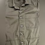 No Boundaries  Short Sleeve Collared Boilersuit jumpsuit olive military green Photo 7