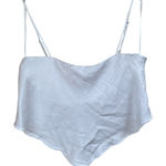 ZARA  Ivory Satin Blouse Photo 0