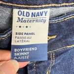 Old Navy  Maternity Boyfriend Skinny Jeans Distressed Side Panels Size 6 Photo 2