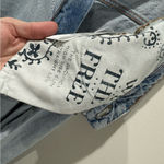 We The Free  Pacifica High Rise Slim Straight Leg Size 29 Light Wash Boho Photo 6