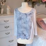 Jealous Tomato Top Partial Open Ladder White Flowy Photo 3