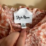 Boutique Sky To Moon Pink Dotted Cropped Ruffle Tank Top Photo 2