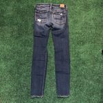 American Eagle AEO Super Stretch Size 6 Long Distressed Denim Jeans Photo 1