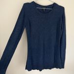 H by Halston Women's Navy Blue Crewneck Sweater Size XS Photo 3